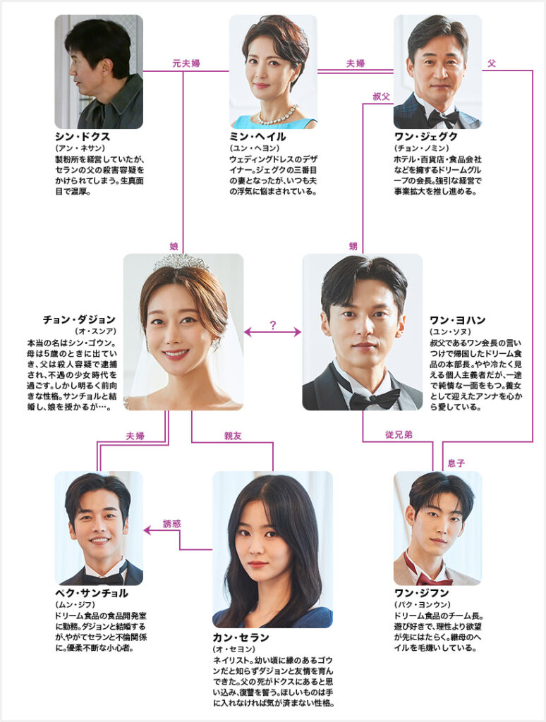 韓国ドラマ【三番目の結婚（三度目の結婚）】相関図とキャスト情報